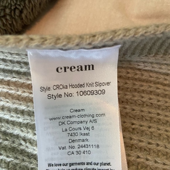 Cream Knitted Slipover with Hood - Picture 5 of 8